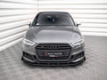 Maxton Design - STREET PRO FRONT SPLITTER V.1 (+FLAPS) AUDI S3 SPORTBACK 8V FACELIFT