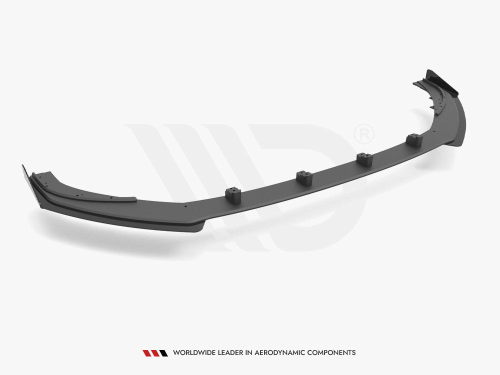 Maxton Design - STREET PRO FRONT SPLITTER V.1 (+FLAPS) AUDI S3 SPORTBACK 8V FACELIFT