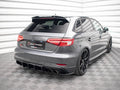 Maxton Design - STREET PRO REAR SIDE SPLITTERS AUDI S3 SPORTBACK 8V FACELIFT