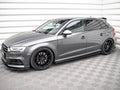 Maxton Design - STREET PRO SIDE SKIRTS DIFFUSERS AUDI S3 SPORTBACK 8V FACELIFT