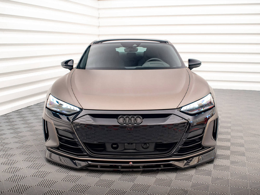 Maxton Design - FRONT SPLITTER V.3 AUDI E-TRON GT / RS GT MK1