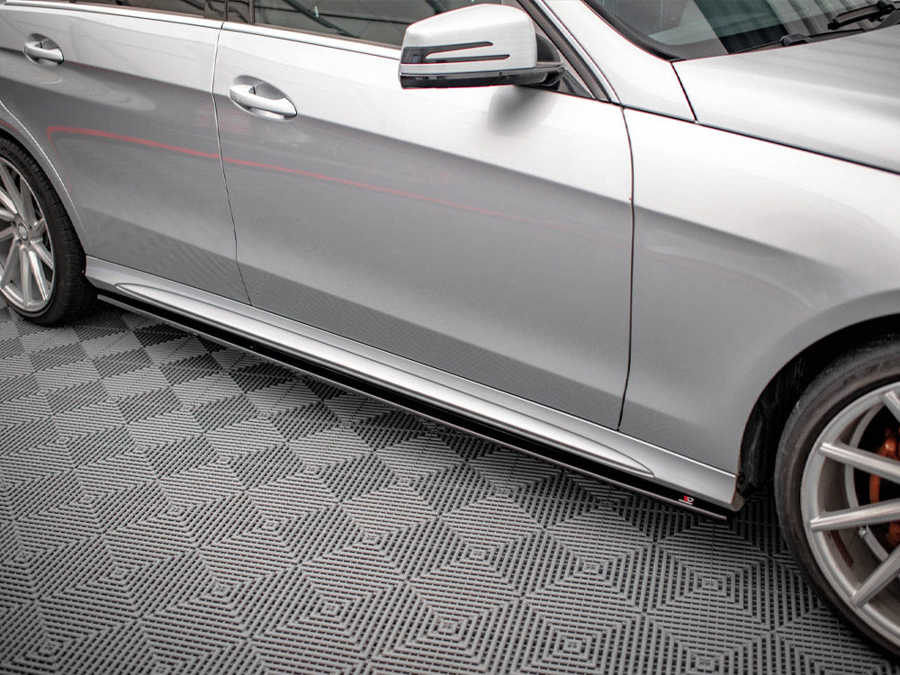 Maxton Design - SIDE SKIRTS DIFFUSERS MERCEDES-BENZ E63 AMG SEDAN W212 FACELIFT (2012-2014)