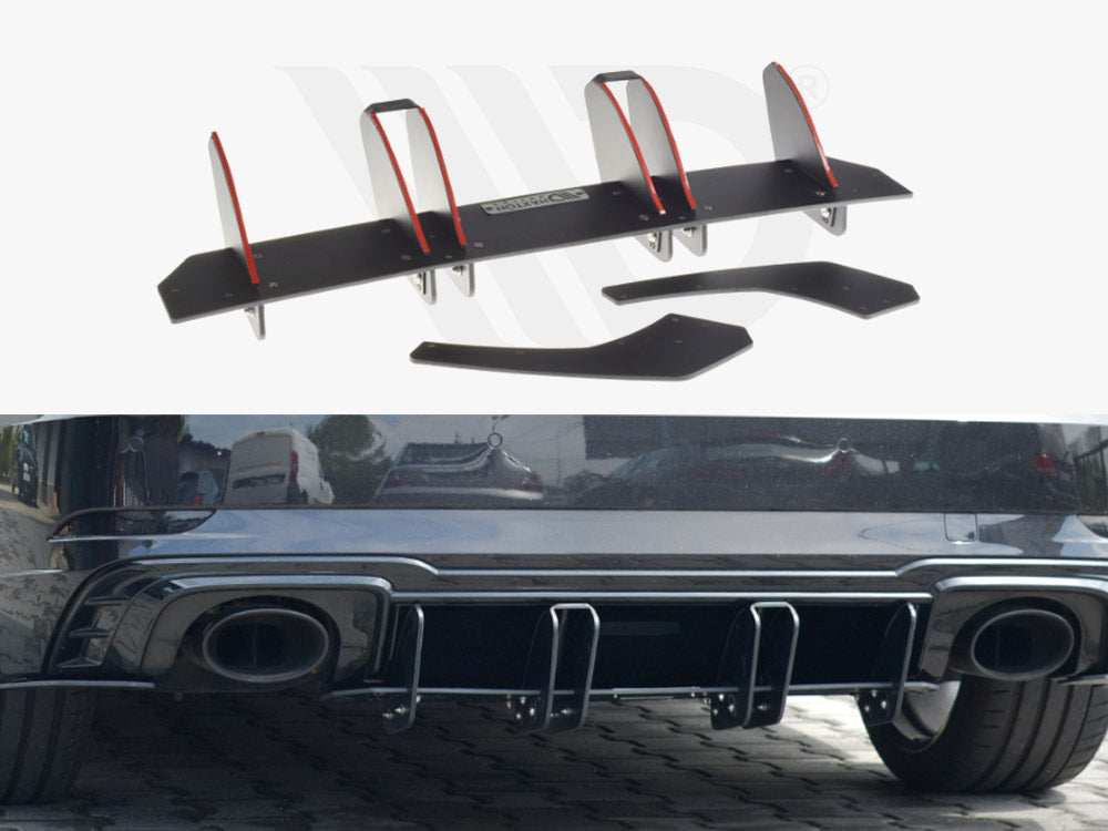 Maxton Design - REAR DIFFUSER V.2 AUDI RS3 8V FL SPORTBACK