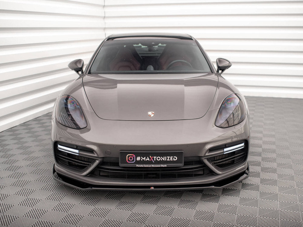 Maxton Design - FRONT SPLITTER V.2 PORSCHE PANAMERA E-HYBRID 971