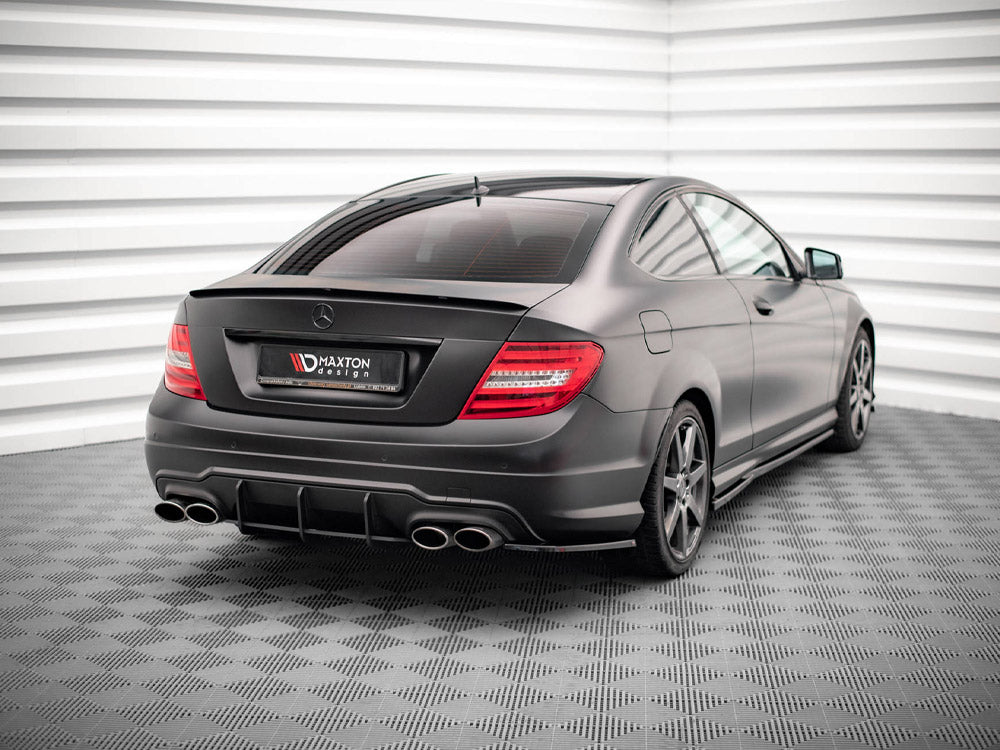 Maxton Design - REAR SIDE SPLITTERS MERCEDES C COUPE AMG-LINE C204/S204/W204