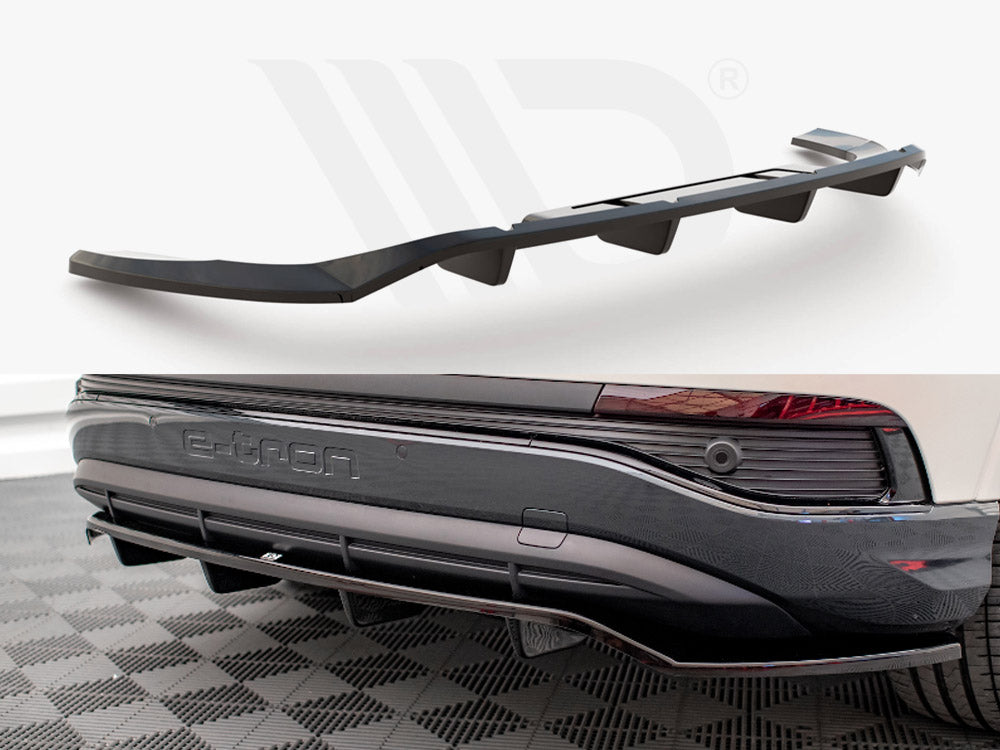 Maxton Design - CENTRAL REAR SPLITTER (VERTICAL BARS) AUDI Q4 E-TRON SPORTBACK MK1