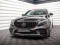 Maxton Design - FRONT SPLITTER V.1 MERCEDES C AMG LINE / C43 AMG SEDAN / COUPE W205 / C205 FACELIFT