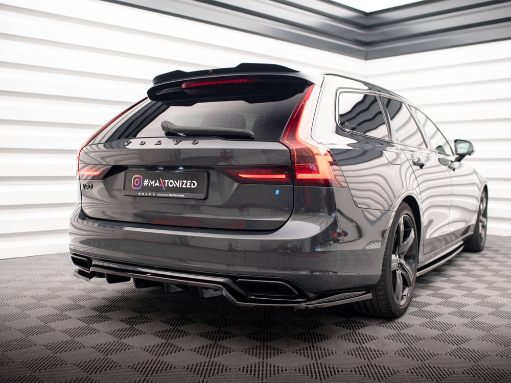 Maxton Design - Rear Splitter (Vertical Bars) Volvo V90 / S90 R-Design Mk2