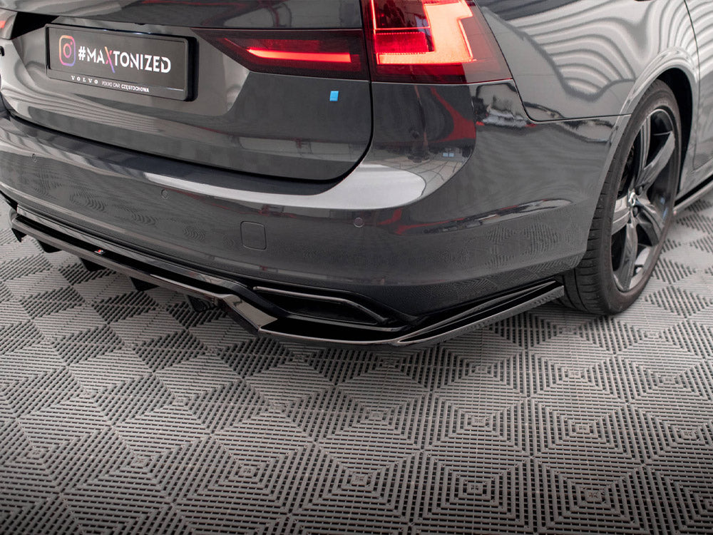 Maxton Design - Rear Splitter (Vertical Bars) Volvo V90 / S90 R-Design Mk2
