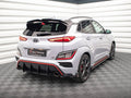 Maxton Design - REAR SIDE SPLITTERS V.1 + FLAPS HYUNDAI KONA N MK1