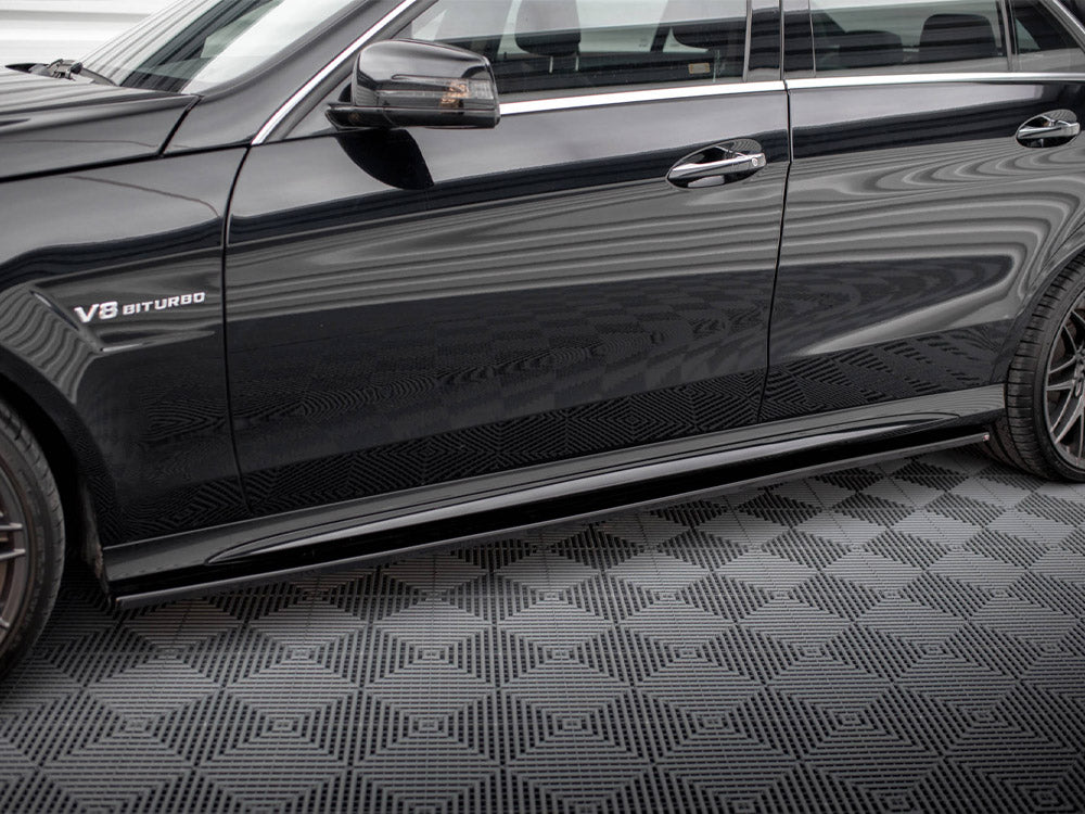 Maxton Design - SIDE SKIRTS DIFFUSERS MERCEDES-BENZ E63 AMG SEDAN W212 FACELIFT (2012-2014)