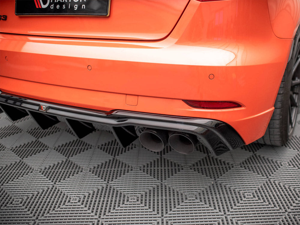 Maxton Design - Rear Valance + Milltek Sport Resonated Exhaust Audi RS3 Sportback 8V Facelift