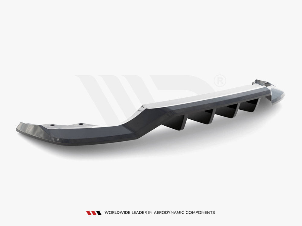 Maxton Design - CENTRAL REAR SPLITTER (VERTICAL BARS) SKODA KAROQ SPORTLINE MK1 FACELIFT