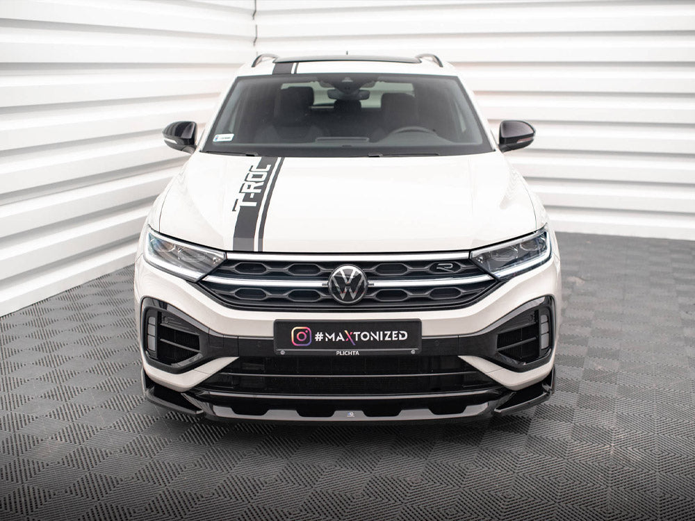 Maxton Design - FRONT SPLITTER V.2 VOLKSWAGEN T-ROC R MK1 FACELIFT (2021-)