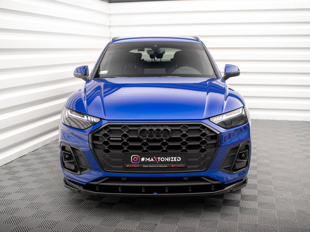 Maxton Design - FRONT SPLITTER V.2 AUDI SQ5 / Q5 S-LINE SUV / SPORTBACK MK2 FACELIFT