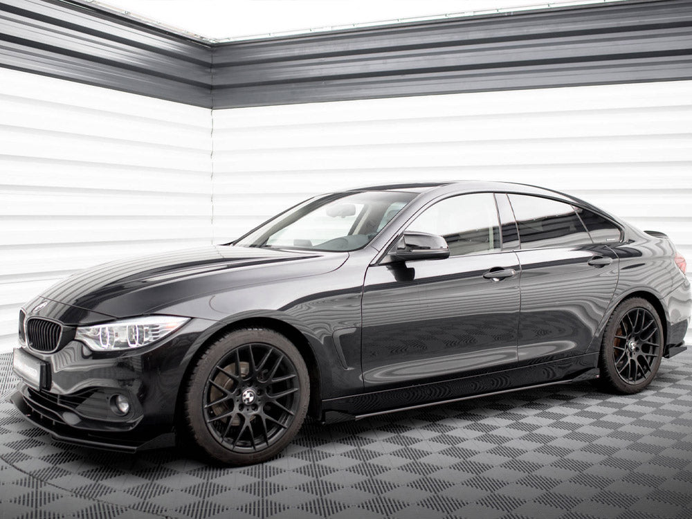 Maxton Design - STREET PRO SIDE SKIRTS DIFFUSERS + FLAPS BMW 4 GRAN COUPE F36