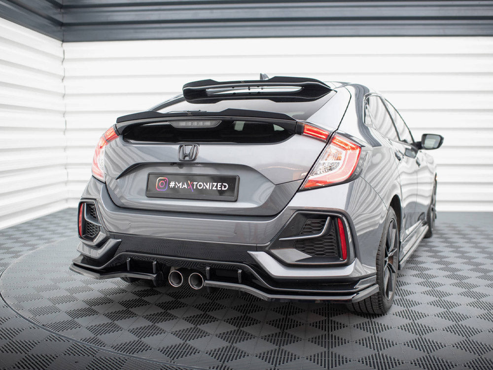 Maxton Design - REAR SPLITTER (VERTICAL BARS) HONDA CIVIC SPORT MK 10 Facelift