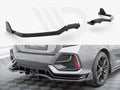 Maxton Design - Rear Splitter V.1 (Vertical Bars) + Flaps Honda Civic Sport Mk10 Facelift