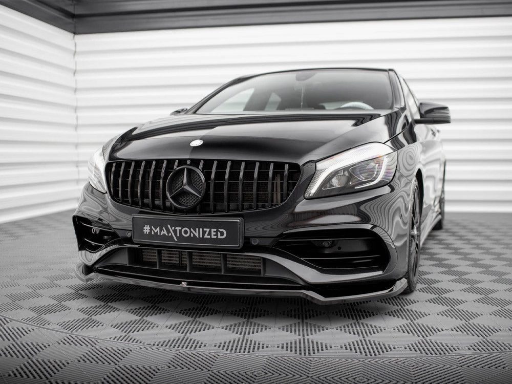 Maxton Design - FRONT SPLITTER V.1 MERCEDES-BENZ A AMG-LINE W176 FACELIFT