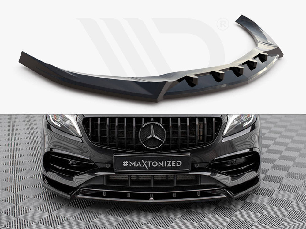 Maxton Design - FRONT SPLITTER V.2 MERCEDES-BENZ A AMG-LINE W176 FACELIFT