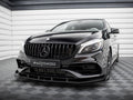 Maxton Design - STREET PRO FRONT SPLITTER + FLAPS MERCEDES-BENZ A AMG-LINE W176 FACELIFT
