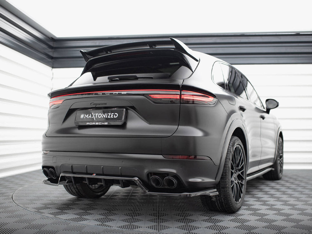Maxton Design - CENTRAL REAR SPLITTER (VERTICAL BARS) PORSCHE CAYENNE SPORT DESIGN MK3