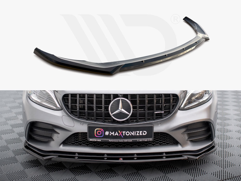 Maxton Design - Front Splitter V.2 Mercedes-AMG C43 Coupe / Sedan / Estate C205 / W205 / S205 Facelift