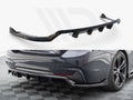 Maxton Design - Central Rear Splitter (Vertical Bars) BMW 4 Coupe / Gran Coupe / Cabrio M-Pack F32 / F36 / F33