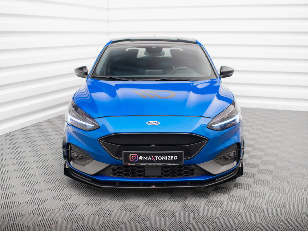 Maxton Design - Street PRO Front Splitter + Flaps Ford Focus ST / ST-Line Mk4