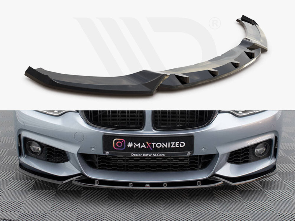 Maxton Design - FRONT SPLITTER V.3 BMW 4 COUPE / GRAN COUPE / CABRIO M-PACK F32 / F36 / F33