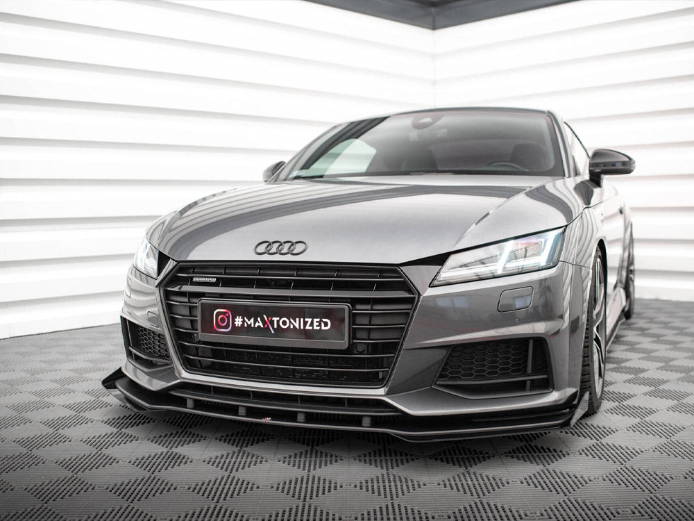 Maxton Design - STREET PRO FRONT SPLITTER + FLAPS AUDI TT S / S-LINE 8S