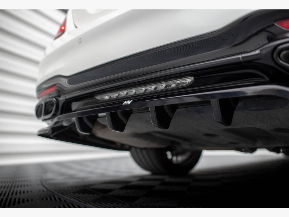 Maxton Design - Rear Splitter (Vertical Bars) Mercedes-Benz S AMG-Line W222 Facelift