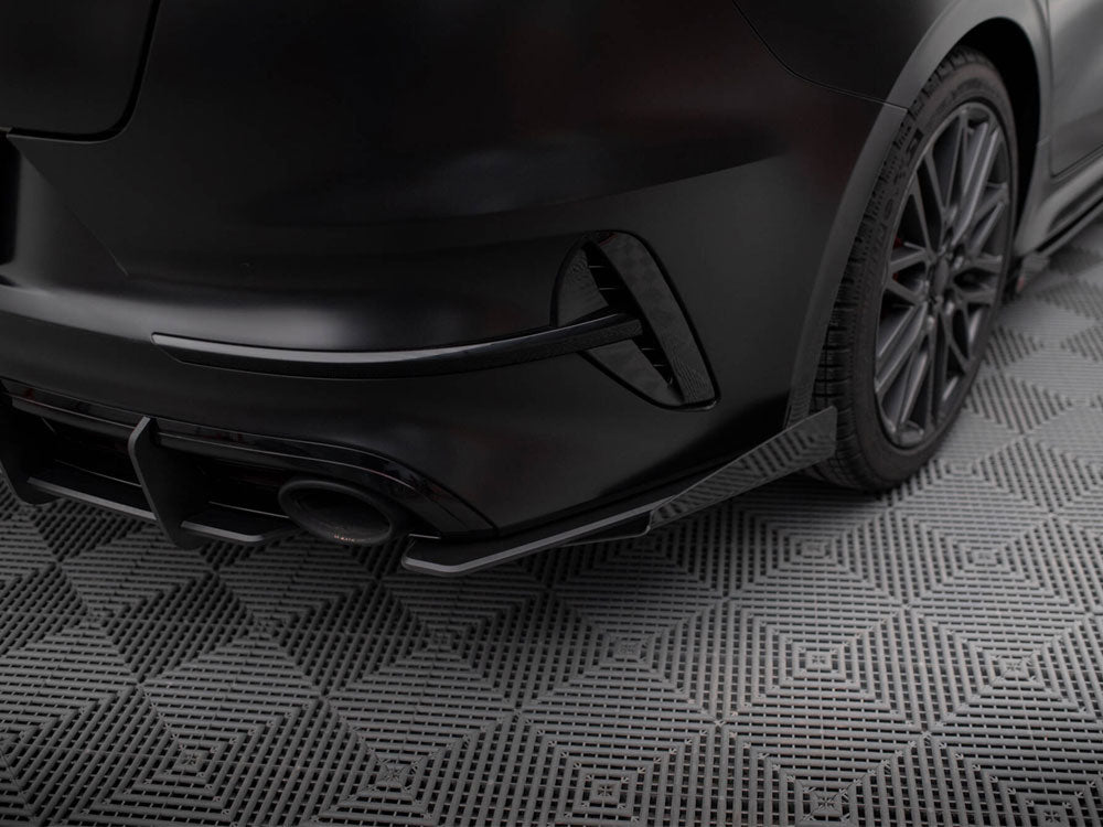 Maxton Design - STREET PRO REAR SIDE SPLITTERS + FLAPS KIA PROCEED GT MK1 FACELIFT