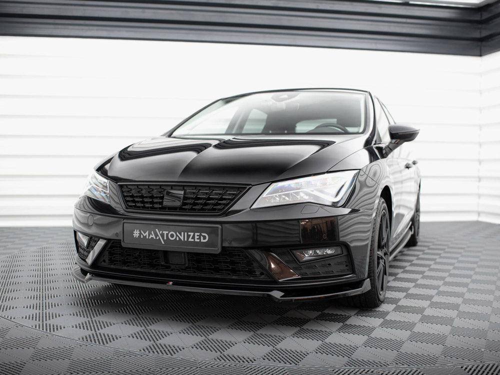 Maxton Design - FRONT SPLITTER V.2 SEAT LEON MK3 FACELIFT