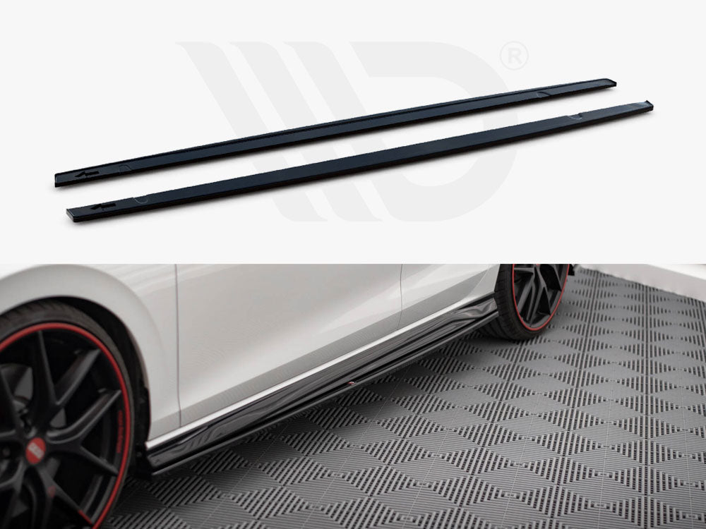 Maxton Design - Side Skirts Diffusers V.4 Volkswagen Golf GTI / GTE / GTI Clubsport / R-Line Mk8