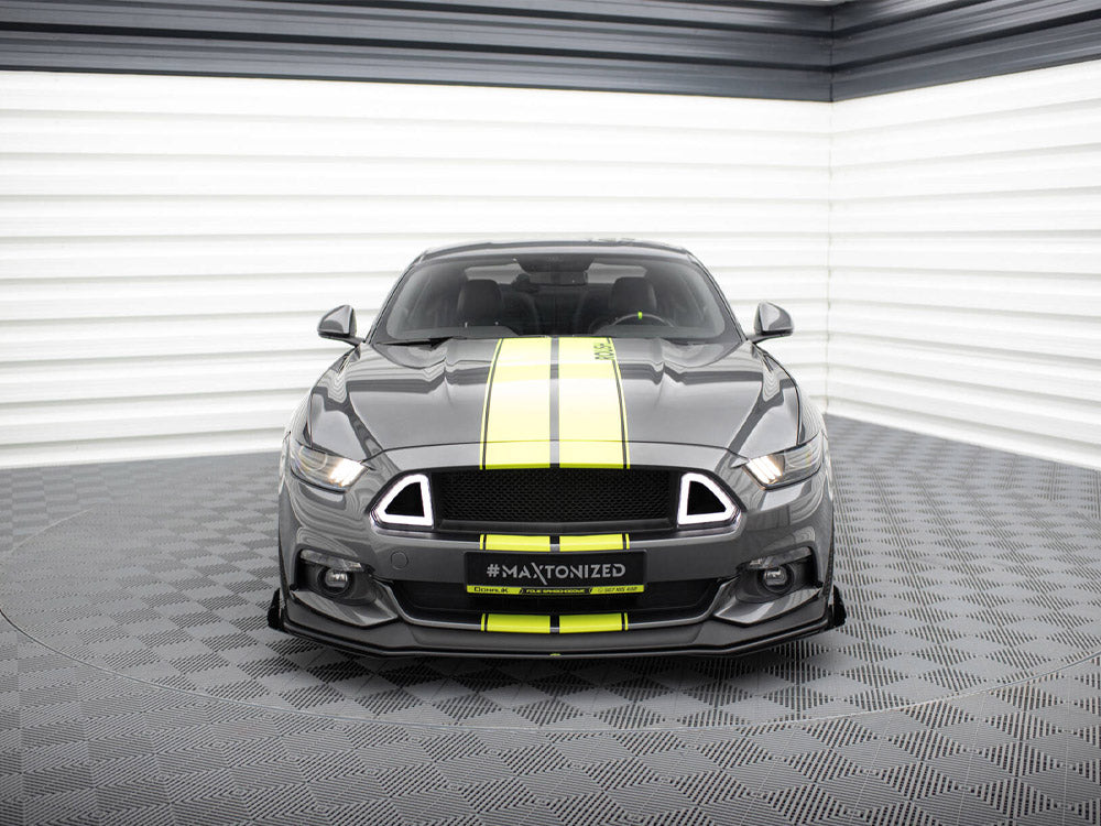 Maxton Design - Street PRO Front Splitter + Flaps Ford Mustang GT Mk6
