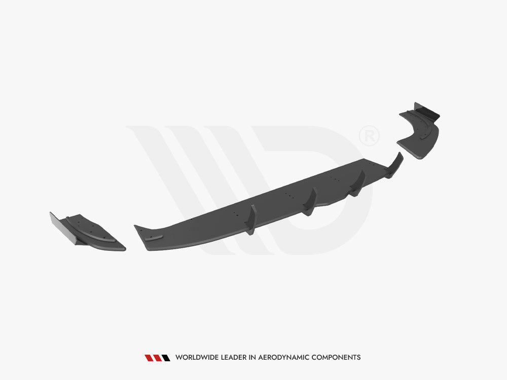 Maxton Design - Street PRO Rear Diffuser + Flaps Hyundai I30 Fastback N-Line Mk3 Facelift