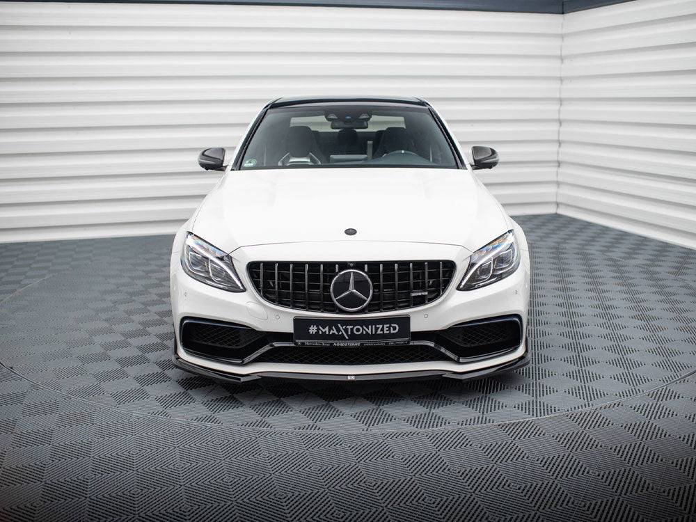 Maxton Design - Front Splitter V.3 Mercedes-AMG C63 Sedan / Estate W205 / S205