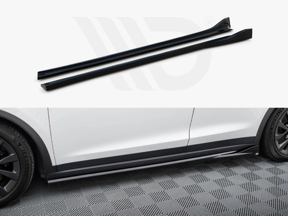 Maxton Design - SIDE SKIRTS DIFFUSERS TESLA MODEL X MK1 FACELIFT