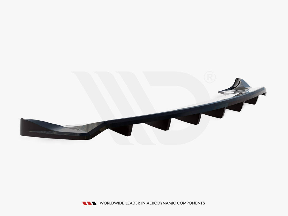 Maxton Design - CENTRAL REAR SPLITTER (VERTICAL BARS) TESLA MODEL X MK1 FACELIFT