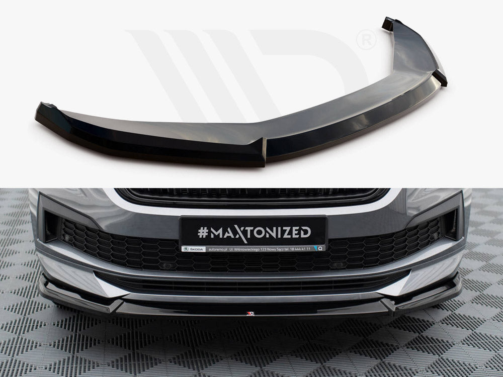 Maxton Design - FRONT SPLITTER V.1 SKODA KODIAQ SPORTLINE MK1 FACELIFT