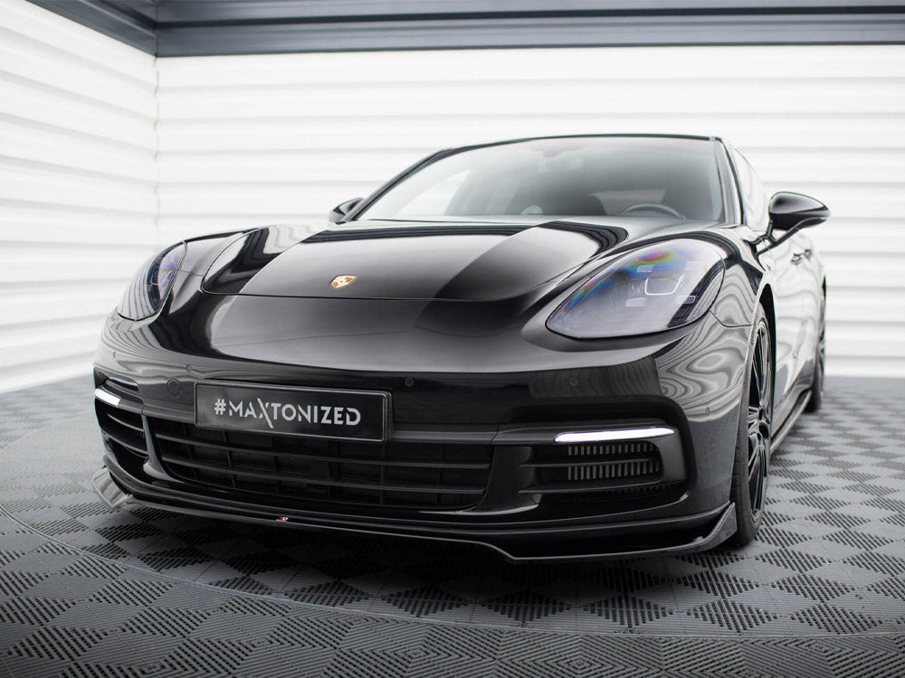Maxton Design - FRONT SPLITTER V.2 PORSCHE PANAMERA E-HYBRID 971