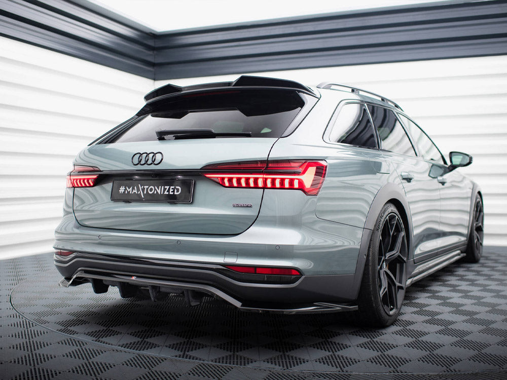 Maxton Design - CENTRAL REAR SPLITTER (VERTICAL BARS) AUDI A6 ALLROAD C8