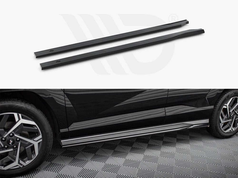 Maxton Design - SIDE SKIRTS DIFFUSERS HYUNDAI KONA N-LINE MK2
