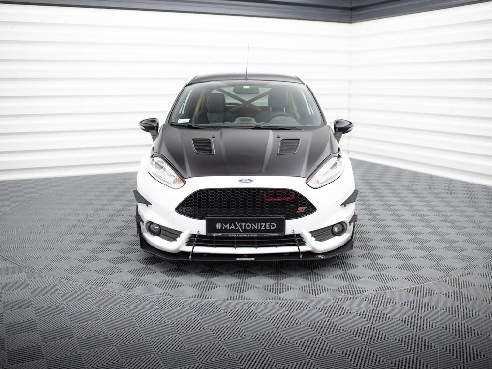 Maxton Design - Front racing splitter Fiesta MK7 ST facelift (With wings)