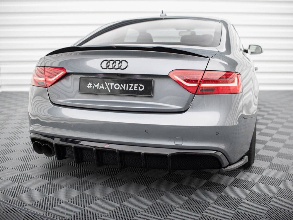 Maxton Design - Rear Valance Audi A5 Coupe 8T Facelift (Version with dual exhausts on one side)
