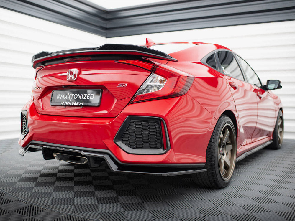 Maxton Design - Central Rear Splitter (Vertical Bars) Honda Civic SI Mk10