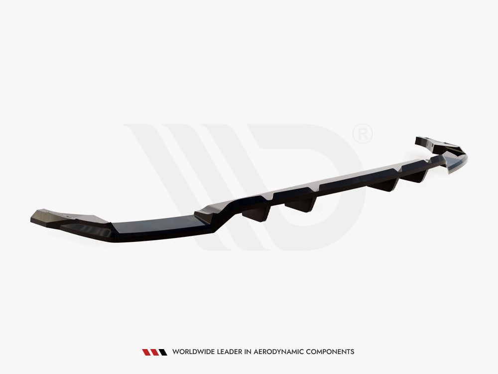 Maxton Design - Central Rear Splitter (Vertical Bars) Audi SQ8 / Q8 S-Line Mk1 Facelift
