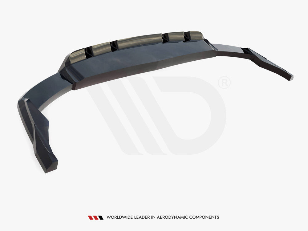Maxton Design - Central Rear Splitter (Vertical Bars) Audi SQ8 / Q8 S-Line Mk1 Facelift