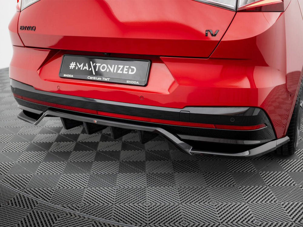 Maxton Design - REAR SPLITTER (VERTICAL BARS) SKODA ENYAQ COUPE IV